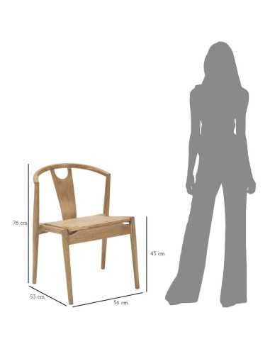 Sedia Japan -b- Set 2 Pz Cm 56x53x76 - 142749000B