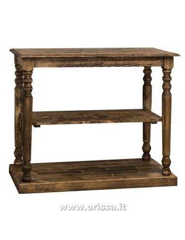 Consolle country gamba tonda colorata o rustica  MS178