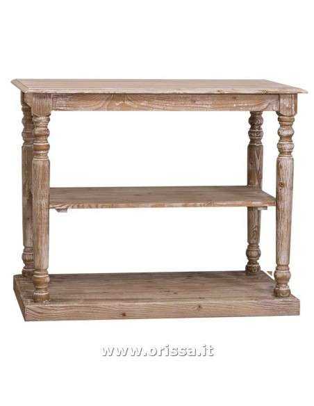 Consolle country gamba tonda colorata o rustica  MS178