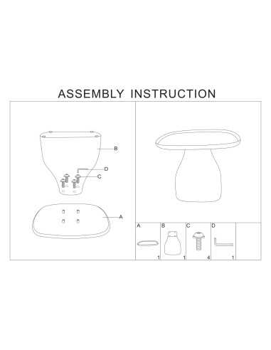 Tavolinetto Gea Giallo Cm 48x48x38 - 14286500G3