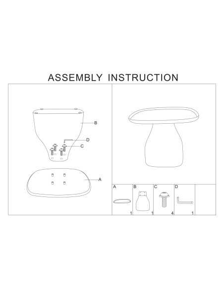 Tavolinetto Gea Giallo Cm 48x48x38 - 14286500G3