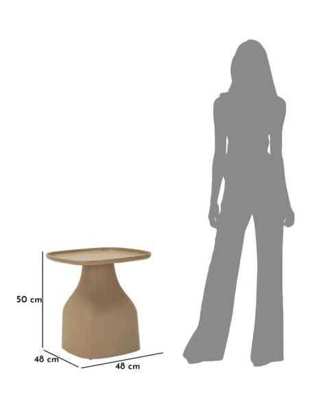 Tavolinetto Gea Tortora Cm 48x48x50 - 14286500T1