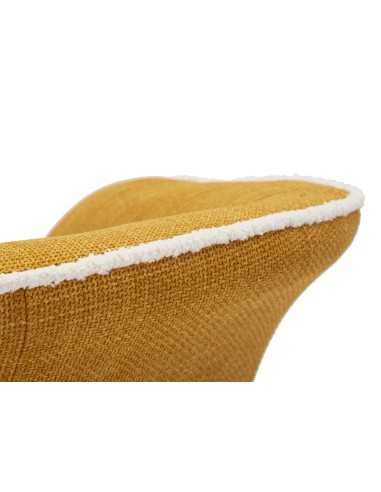 Poltrona Girevole Siena Senape Cm 83,5x66x80 (seduta Altezza Cm 42) - 142866000S