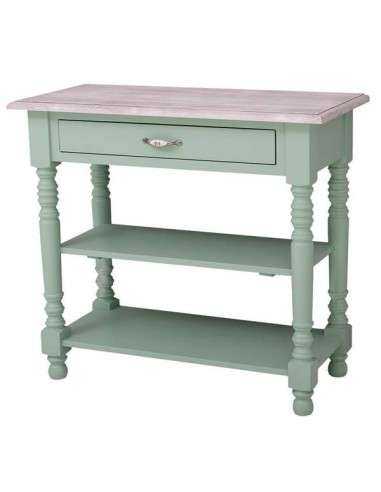 Consolle shabby gamba tornita colorata o legno naturale MS709