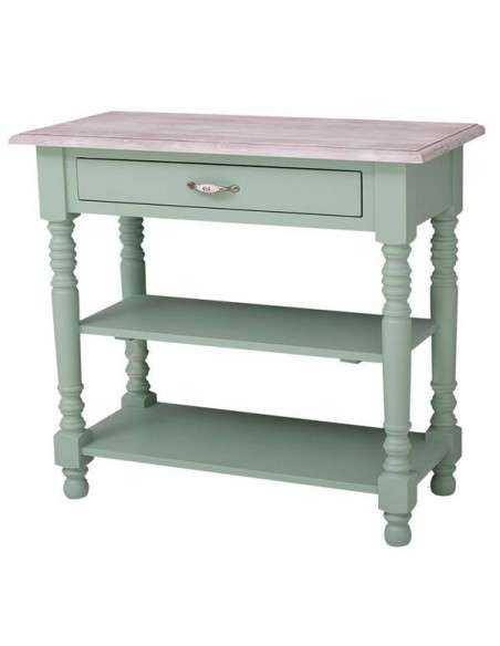 Consolle shabby gamba tornita colorata o legno naturale MS709