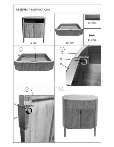 Mobiletto Goteborg Cm 81x46x82 - 1428990000