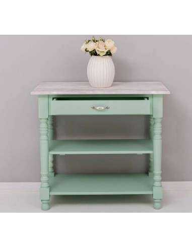 Consolle shabby gamba tornita colorata o legno naturale MS709