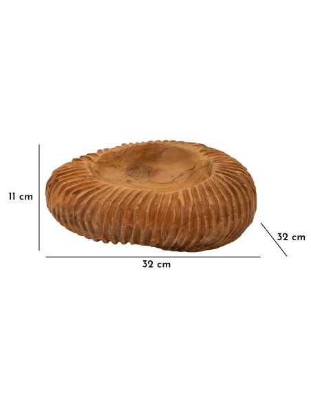 S/tasche Garit In Teak Riciclato Cm ø 32x11 (pezzi Unici - Non Rip. In Serie) - 1607510003