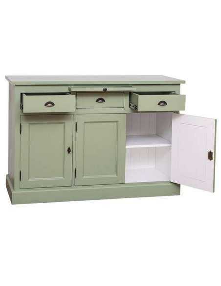 Credenza in legno colorata stile shabby chic, provenzale e country MS232B