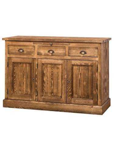 Credenza in legno colorata stile shabby chic, provenzale e country MS232B