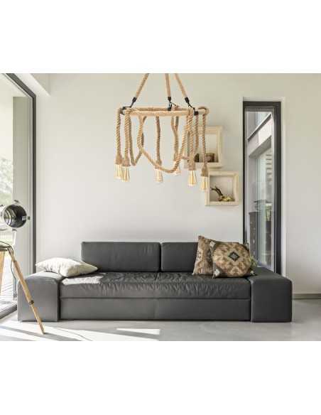 Lampadario Rope Circle Cm ø 64x90 - 1712240000