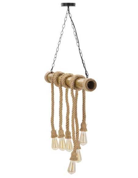 Lampadario Bamboo/rope Cm 80x15x120 - 1712250000
