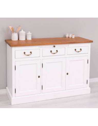 Credenza in legno colorata stile shabby chic, provenzale e country MS232B