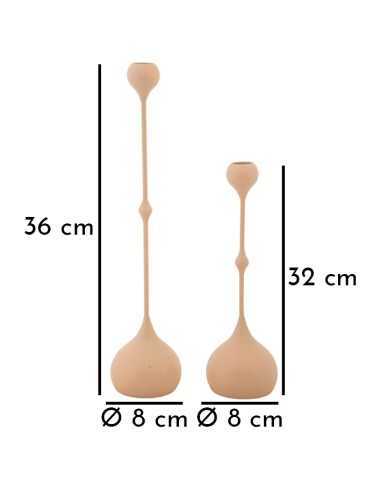 P/cand Slimmy Rosa Set 2 Pz Cm ø 8x26-8x37 - 190412000R
