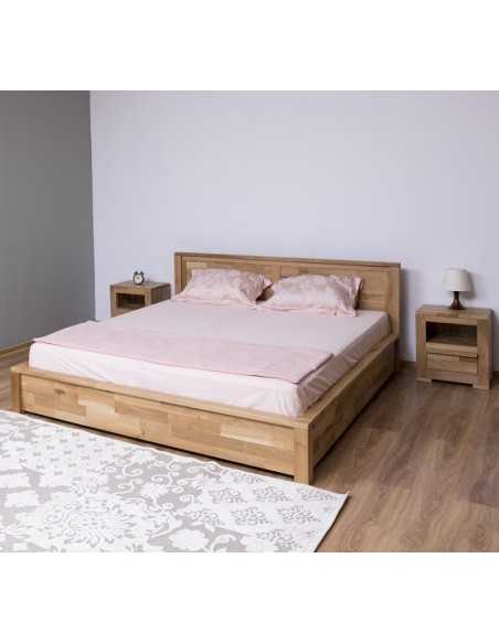 Letto matrimoniale king size in rovere 180x200 cm OPS636