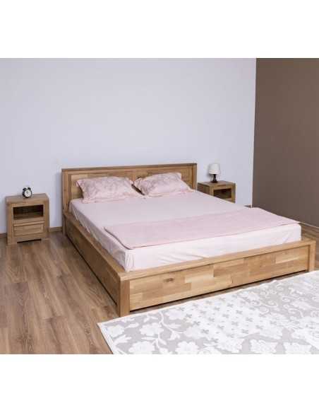 Letto matrimoniale king size in rovere 180x200 cm OPS636
