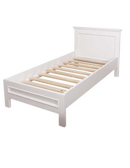 letto matrimoniale in legno massello colorato stile provenzale MS541-160200