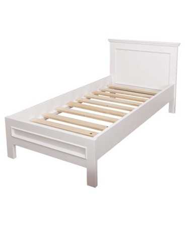 letto singolo in legno massello colorato stile provenzale MS541-90200