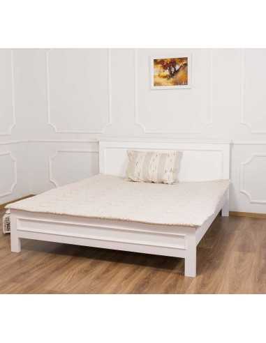 letto matrimoniale in legno massello colorato stile provenzale MS541-160200