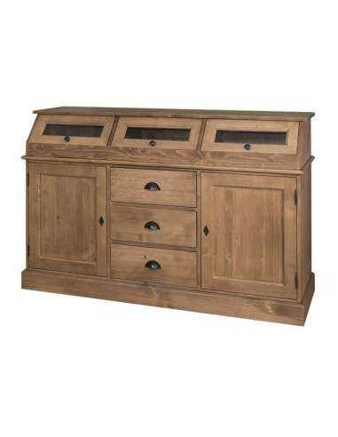 Credenza in legno colorata stile shabby chic, provenzale e country MS24B