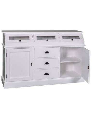 Credenza in legno colorata stile shabby chic, provenzale e country MS24B