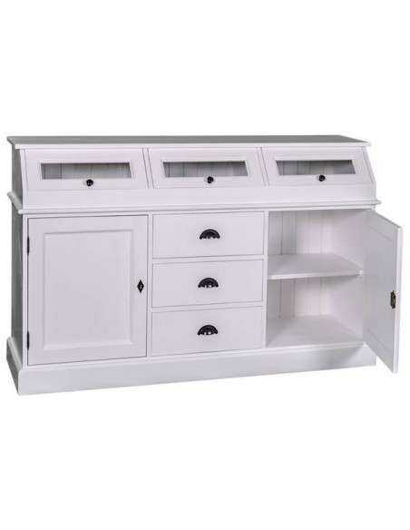 Credenza in legno colorata stile shabby chic, provenzale e country MS24B