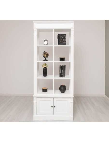 Libreria divisoria Directoire bifacciale con ante 220 cm MS791