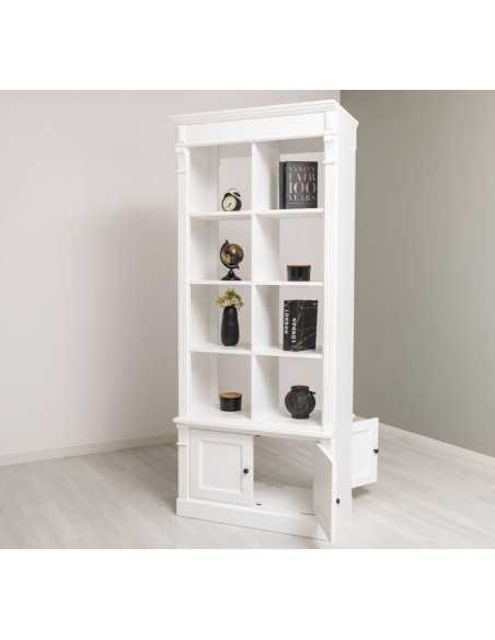 Libreria divisoria Directoire bifacciale con ante 220 cm MS791