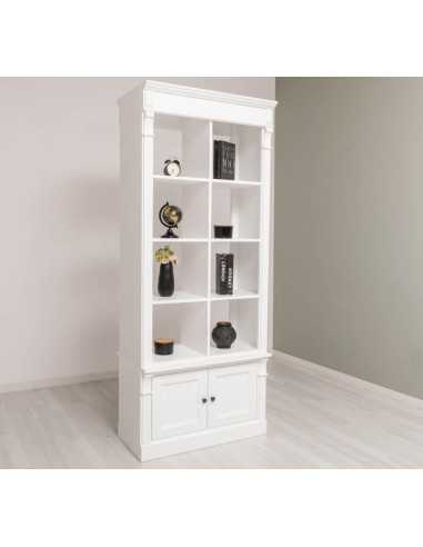 Libreria divisoria Directoire bifacciale con ante 220 cm MS791