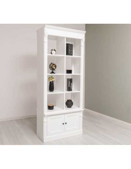 Libreria divisoria Directoire bifacciale con ante 220 cm MS791