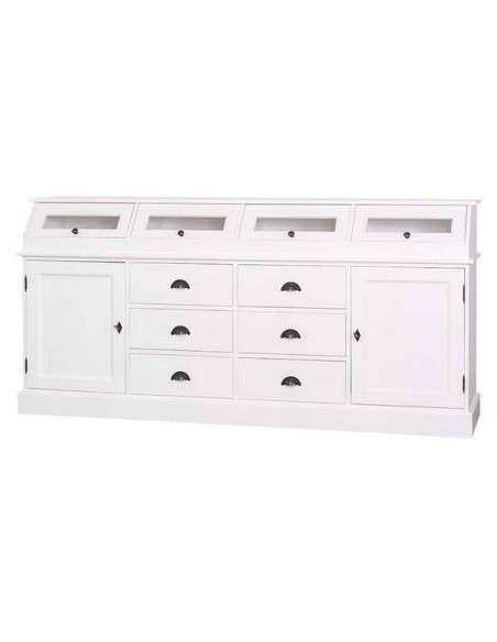 Credenza in legno colorata stile shabby chic, provenzale e country MS25B