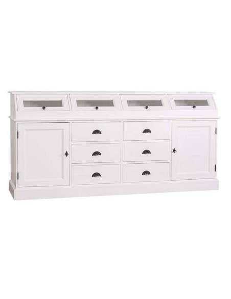 Credenza in legno colorata stile shabby chic, provenzale e country MS25B