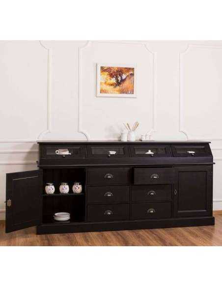 Credenza in legno colorata stile shabby chic, provenzale e country MS25B