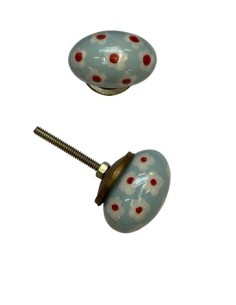 Pomello in ceramica artigianale Ø 6 cm colore | Maniglia per mobili POM002