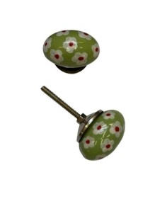 Pomello in ceramica artigianale Ø 4 cm colore | Maniglia per mobili POM003