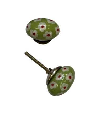 Pomello in ceramica artigianale Ø 4 cm colore | Maniglia per mobili POM003