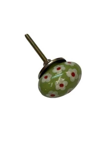 Pomello in ceramica artigianale Ø 4 cm colore | Maniglia per mobili POM003