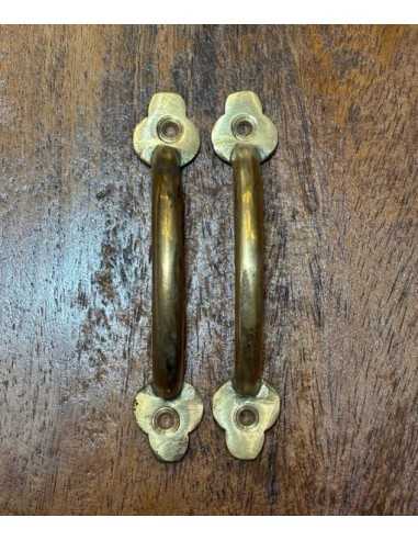 Maniglia a bacchetta ottone artigianale  | Maniglia per mobili POM016