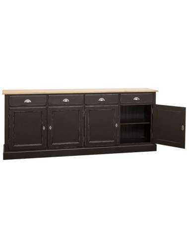 Credenza 224cm 4 ante 4 cassetti massello colorato MS602B