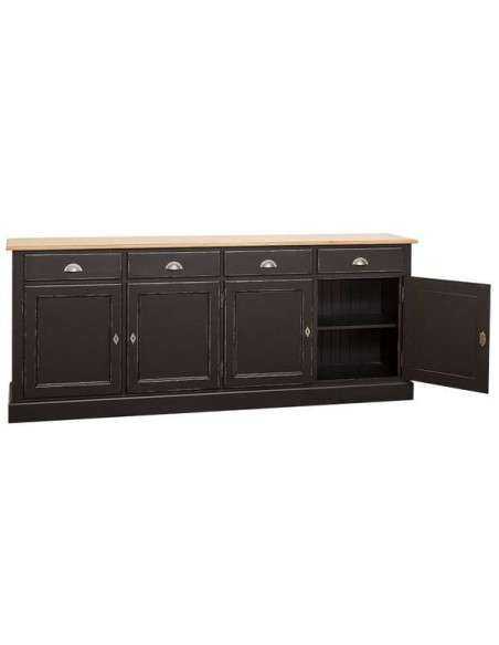 Credenza 224cm 4 ante 4 cassetti massello colorato MS602B