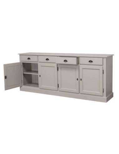 Credenza 224cm 4 ante 4 cassetti massello colorato MS602B