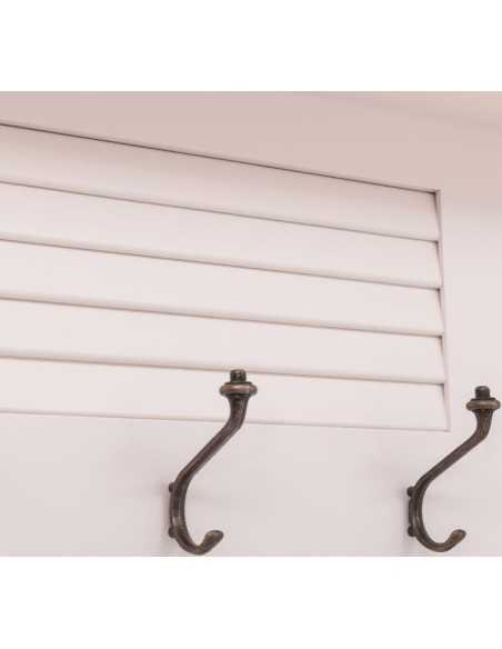 Appendiabiti da ingresso in stile country legno 6 ganci doppia anta MS721