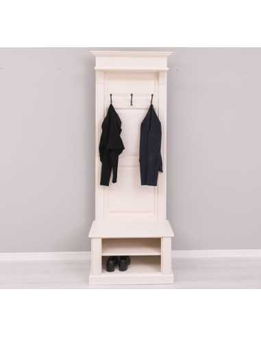 Mobile appendiabiti country colorato legno 3 ganci MS537