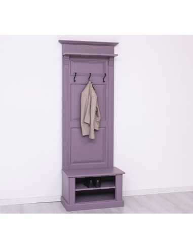 Mobile appendiabiti country colorato legno 3 ganci MS537