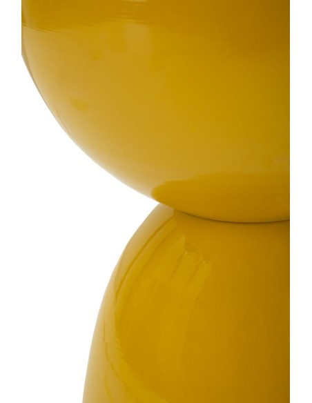 Tavolinetto In Metallo Yao Senape Cm ø 31x46 - 142946000S