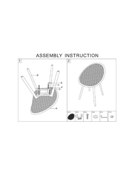 Sedia Ibiza Verde Set 2 Pz Cm 59x59x83 (altezza Seduta Cm 45) - 142950000V