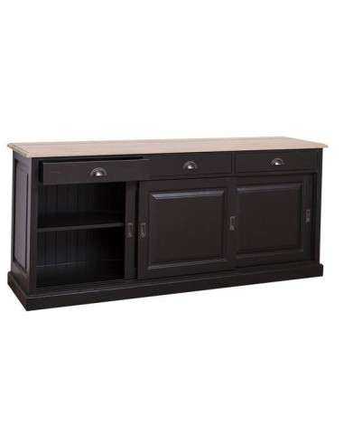 Credenza bassa tre ante scorrevoli e cassetti MS10B