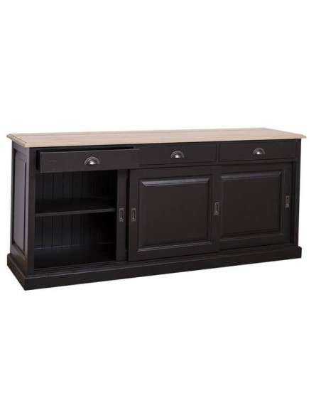 Credenza bassa tre ante scorrevoli e cassetti MS10B