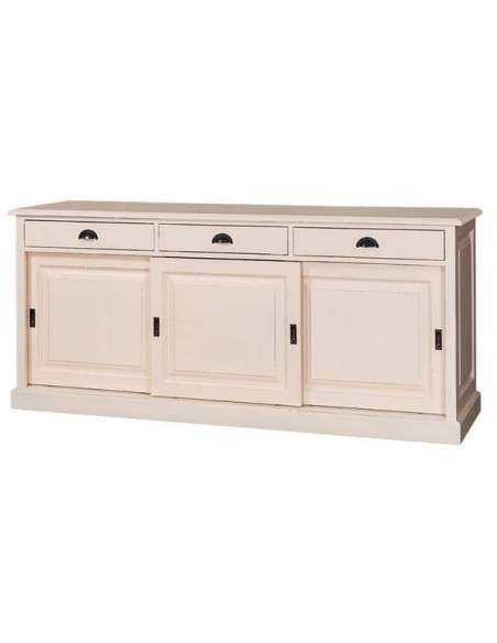 Credenza bassa tre ante scorrevoli e cassetti MS10B