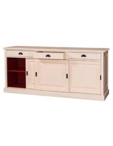 Credenza bassa tre ante scorrevoli e cassetti MS10B